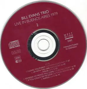 Bill Evans Trio - Live In Buenos Aires 1979 (2008) {2CD Set, West Wind WW 2061}