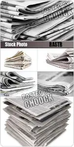 Stock Photo: Stack of newspapers