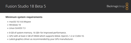 Blackmagic Design DaVinci Fusion Studio 18.0b5 macOs