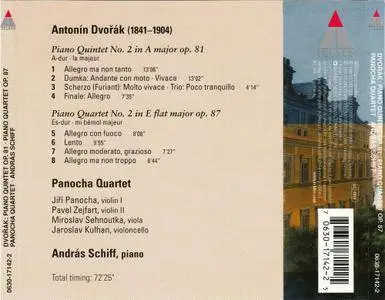 Panocha Quartet, Andras Schiff - Dvorak: Piano Quintet Op. 81, Piano Quartet Op. 87 (1999)
