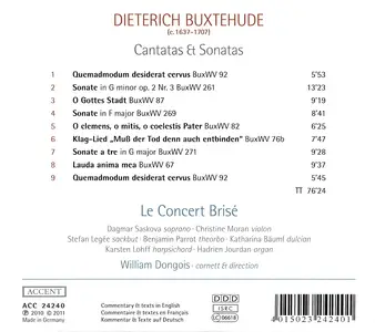 William Dongois, Le Concert Brisé - Dieterich Buxtehude: Cantatas & Sonatas (2011)