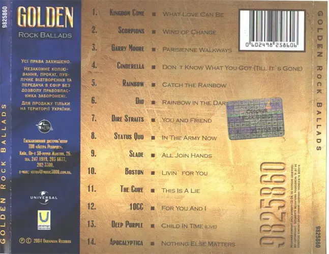 Сборник зарубежных рок баллад слушать. Golden Rock Ballads диск. Rock Ballads CD. Сборник Gold Ballads. Rock Ballads сборник.