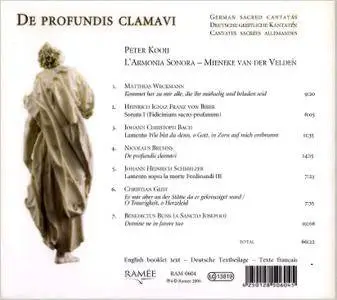 Peter Kooij, L'Armonia Son - De profundis clamavi - German Sacred Cantatas: Weckmann, Biber, Bruhns, Schmelzer, Geist (2006)