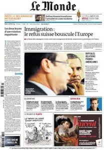 Le Monde & Suppléments du Mardi 11 Février 2014