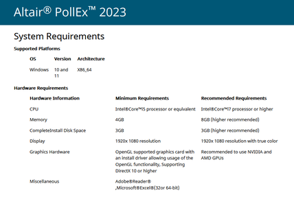 Altair PollEx 2023.0