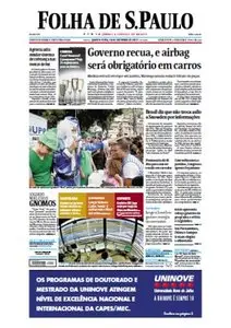 Jornal Folha de São Paulo - 18 dezembro de 2013 - Quarta