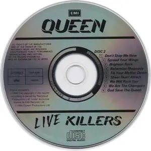 Queen - Live Killers (1979) [1994, Toshiba-EMI TOCP-8282-3, Japan]