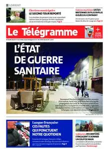 Le Télégramme Lorient – 17 mars 2020