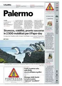 la Repubblica Palermo - 14 Settembre 2018
