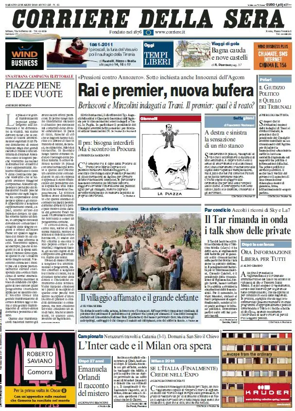 Il Corriere della Sera (13-03-10)