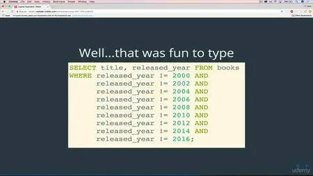 Udemy - The Ultimate MySQL Bootcamp - Go from SQL Beginner to Expert