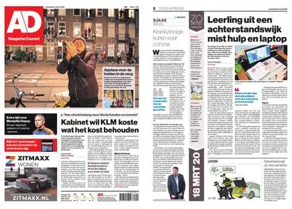 Algemeen Dagblad - Delft – 18 maart 2020