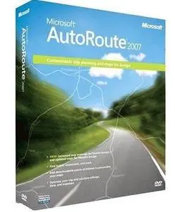 Microsoft AutoRoute Europe 2007 DVD