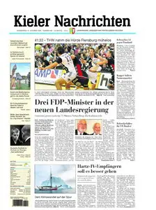 Kieler Nachrichten vom 15. Oktober 2009