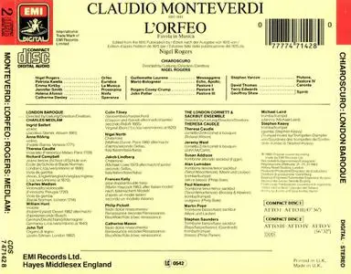 Charles Medlam, Nigel Rogers, London Baroque, Chiaroscuro - Claudio Monteverdi: L' Orfeo (1984)