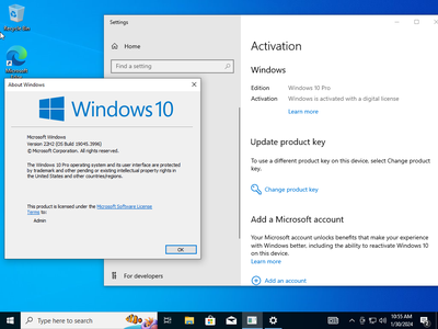 Windows 10 Pro/Enterprise 22H2 build 9045.3996 (x64) Preactivated Multilingual
