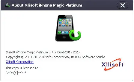 Xilisoft iPhone Magic Platinum 5.4.7 Build-20121225 Multilanguage