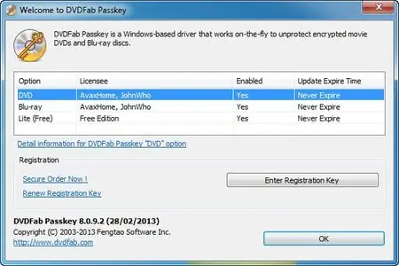 DVDFab Passkey 8.0.9.2