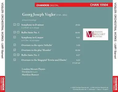 Matthias Bamert, London Mozart Players - Georg Joseph Vogler: Symphonies, Overtures and Ballets (2009)