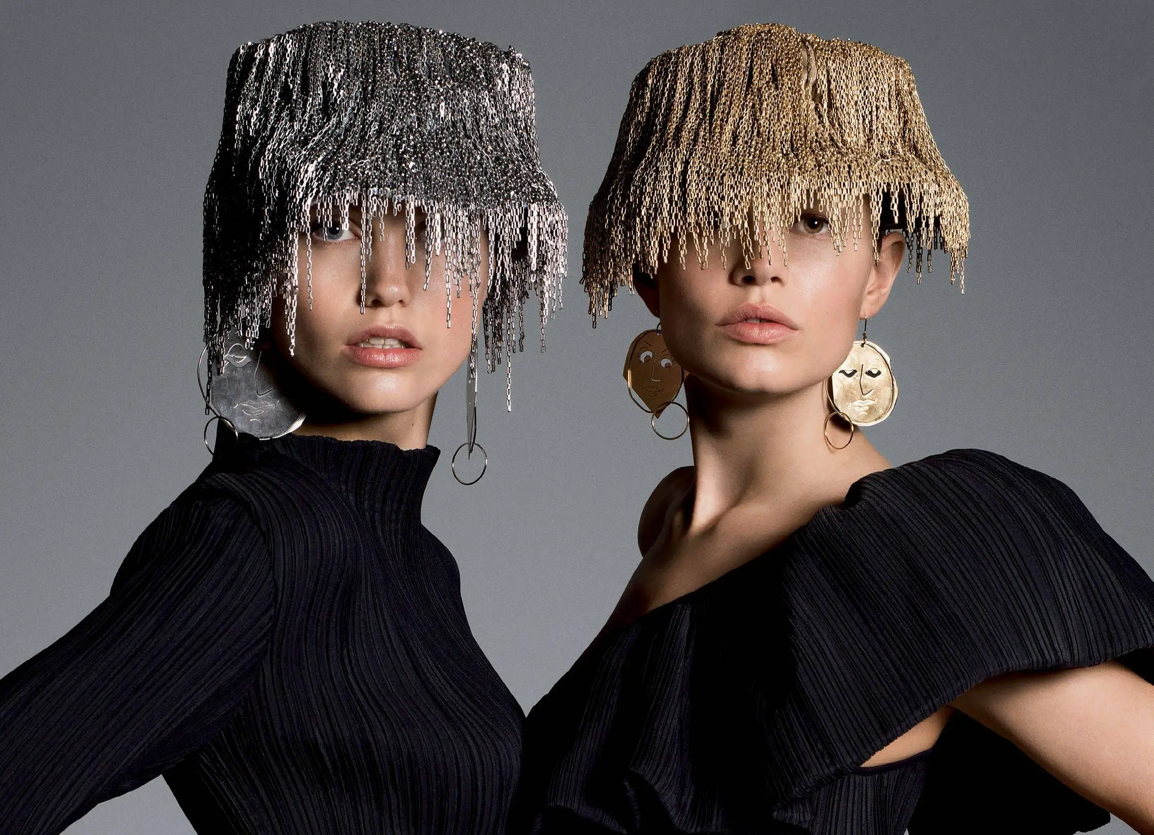 Various models by Inez van Lamsweerde & Vinoodh Matadin for Vogue US ...