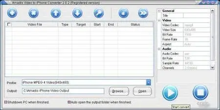 Amadis Video to iPhone Converter v2.0.2 Portable