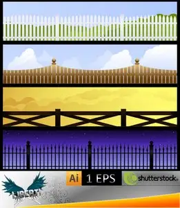 Featuring fences against the sky
