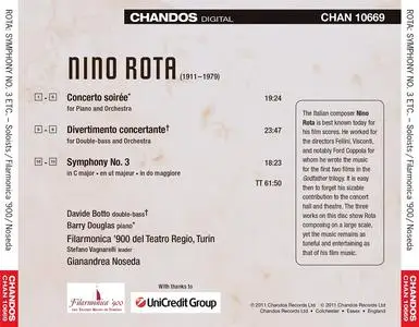 Gianandrea Noseda, Filarmonica ‘900 del Teatro Regio, Turin - Nino Rota: Symphony No.3 (2011)