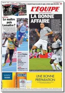 L'Equipe - Samedi 3 Septembre 2011 
