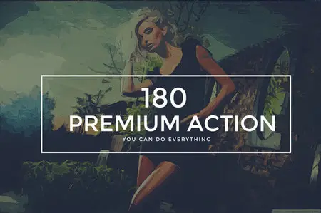 CreativeMarket - 180 Premium Photoshop Action