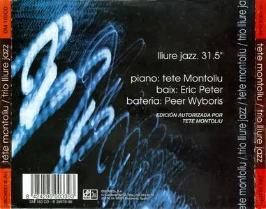 Tete Montoliu Trio - Lliure Jazz (1969) {Discmedi Blau ‎DM 183CD rel 1996}