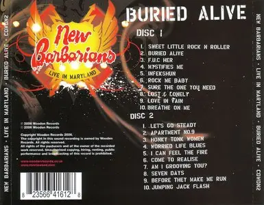 Ronnie Wood & New Barbarians - Buried Alive: Live In Maryland (1979) [2CD] {2006 Wooden Records Edition}