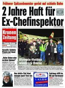 Kronen Zeitung Tirol - 24. Februar 2018