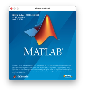 MathWorks MATLAB R2021a v9.10.0.1649659 macOS