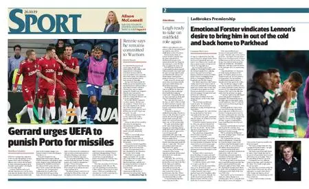 The Herald Sport (Scotland) – October 26, 2019