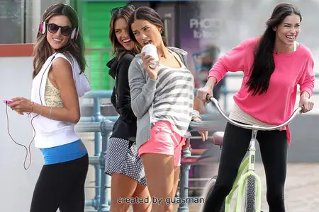 Adriana Lima and Alessandra Ambrosio - Photoshoot in Venice beach March 7, 2013 Part 2