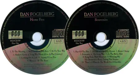 Dan Fogelberg - Home Free (1972) + Souvenirs (1974) 2 CD Set, Remastered 2006