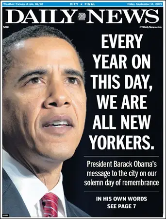 New York Daily News - 11 September 2009 (Tribute to Fallen Heroes)