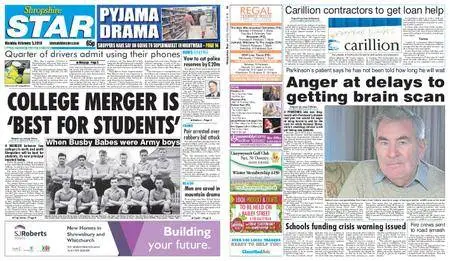 Shropshire Star Shrewsbury Edition – February 05, 2018