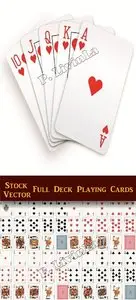 Stock Vector - Full Deck Playing Cards