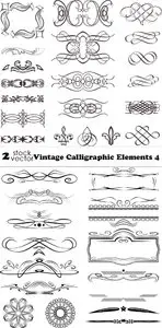 Vectors - Vintage Calligraphic Elements 4