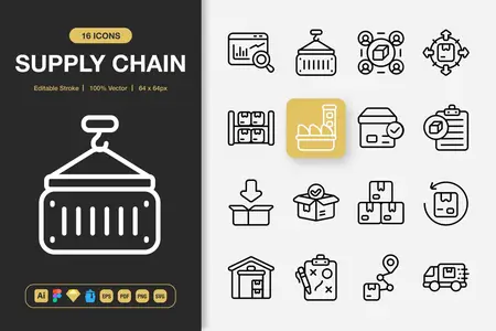 EE - Supply Chain Icons HTG5KR7