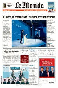 Le Monde du Jeudi 22 Janvier 2026