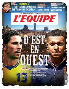 L’equipe du Vendredi 5 Septembre 2025