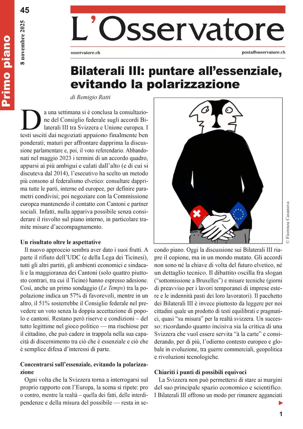 L'Osservatore - 8 Novembre 2025