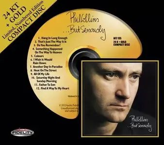 Phil Collins - 4 Studio Albums (1981-1989) [Audio Fidelity, 24 KT + Gold CD, 2010-2011]