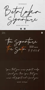 EE - Betaloka Signature  Modern Signature Font UDGRY4H