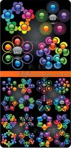 Colorful vector design elements