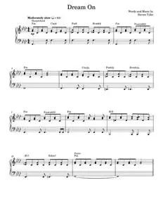 Dream On - Aerosmith (Piano Vocal)