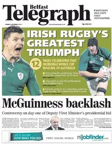 Belfast Telegraph (19.09.2011)