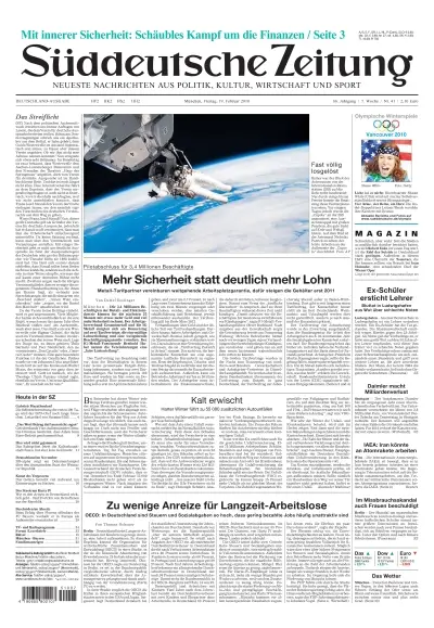 Sueddeutsche Zeitung vom 19.02.2010
